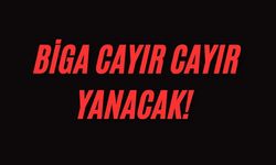 Biga cayır cayır yanacak!