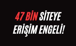 47 bini aşkın siteye erişim engeli