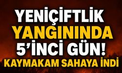 Yeniçiftlik yangınında 5'inci gün! Kaymakam sahaya indi