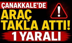 Çanakkale’de araç takla attı! 1 yaralı