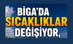Biga’da Sıcaklıklar Değişiyor, Deniz İçin Rüzgara Dikkat