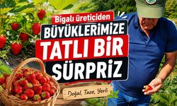 Bigalı üreticiden büyüklerimize tatlı bir sürpriz