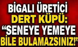 Bigalı üretici dert küpü: "Seneye yemeye bile bulamazsınız!"