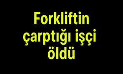 Forkliftin çarptığı işçi öldü