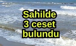 Sahilde 3 ceset bulundu