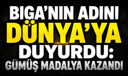Biga’nın adını Dünya’ya duyurdu: Gümüş madalya kazandı