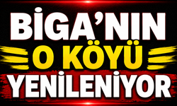 Biga’nın o köyü yenileniyor