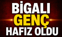 Bigalı genç hafız oldu