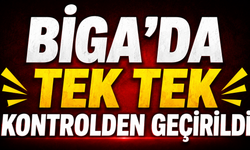 Biga’da tek tek kontrolden geçirildi