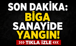 Son Dakika: Biga sanayide yangın!