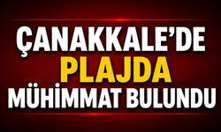 Çanakkale'de plajda mühimmat bulundu
