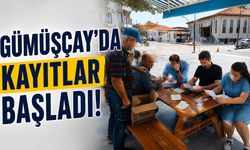 Gümüşçay’da kayıtlar başladı