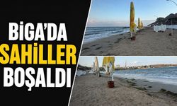 Biga’da Sahiller Boşaldı!