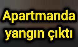 Apartmanda yangın çıktı