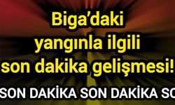 Biga’daki yangınla ilgili son dakika gelişmesi!