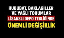 Hububat, Baklagiller ve Yağlı Tohumlar Lisanslı Depo Tebliğinde Önemli Değişiklik
