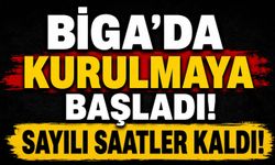 Biga’da kurulmaya başladı! Sayılı saatler kaldı