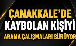 Çanakkale'de kaybolan kişiyi arama çalışmaları sürüyor
