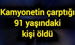 Kamyonetin çarptığı 91 yaşındaki kişi öldü