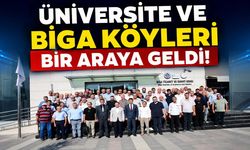 Üniversite ve Biga köyleri bir araya geldi!