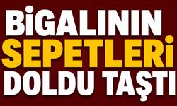 Bigalının sepetleri doldu taştı
