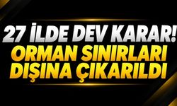 27 ilde dev karar! Orman sınırları dışına çıkarıldı