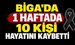 Biga’da 1 Haftada 10 Kişi Hayatını Kaybetti