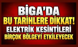 Biga’da Bu Tarihlere Dikkat! Elektrik Kesintileri Birçok Bölgeyi Etkileyecek