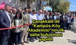 Çanakkale'de "Kampüs-Köy Akademisi"nin ilk saha buluşması yapıldı