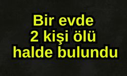 Bir evde 2 kişi ölü halde bulundu