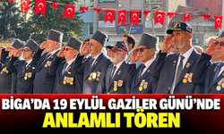 Biga’da 19 Eylül Gaziler Günü’nde anlamlı tören
