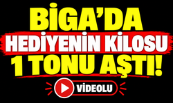 Biga’da hediyenin kilosu 1 tonu aştı!