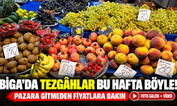 Biga’da tezgâhlar bu hafta böyle!