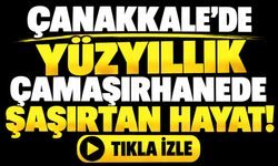 Çanakkale’de yüzyıllık çamaşırhanede şaşırtan hayat!
