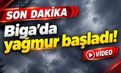 Son Dakika: Biga'da yağmur başladı!