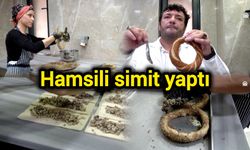 Hamsili simit yaptı