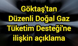 Göktaş'tan Düzenli Doğal Gaz Tüketim Desteği'ne ilişkin açıklama