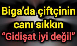 Biga’da çiftçinin canı sıkkın: “Gidişat iyi değil”