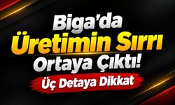 Biga’da Üretimin Sırrı Ortaya Çıktı! Üç Detaya Dikkat