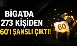 Biga’da 273 kişiden 60’ı şanslı çıktı!