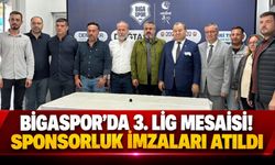 Bigaspor’da 3. Lig Mesaisi! Sponsorluk İmzaları Atıldı