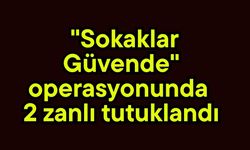 "Sokaklar Güvende" operasyonunda 2 zanlı tutuklandı