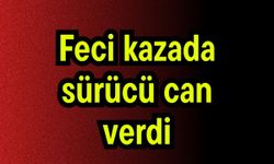 Feci kazada sürücü can verdi