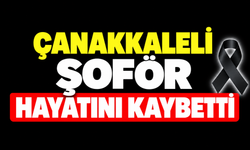 Çanakkaleli şoför hayatını kaybetti