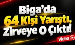 Biga’da 64 Kişi Yarıştı, Zirveye O Çıktı!