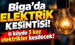 Biga’da elektrik kesintisi! O köyde 3 kez elektrikler kesilecek!