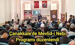 Çanakkale’de Mevlid-i Nebi Programı düzenlendi