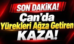 Çan’da Yürekleri Ağza Getiren Kaza!