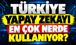Türkiye yapay zekayı en çok nerde kullanıyor?