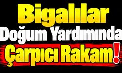 Bigalılar doğum yardımında çarpıcı rakam!